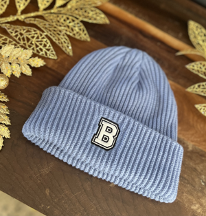Blak Grey Blue Beanie